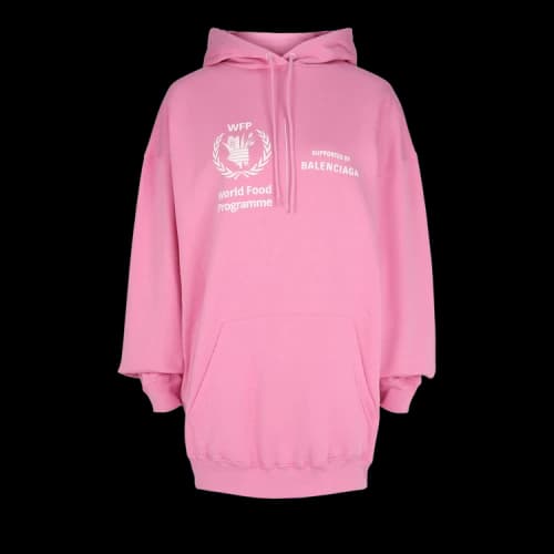 Balenciaga Women's x World Food Programme Hoodie Pink/White