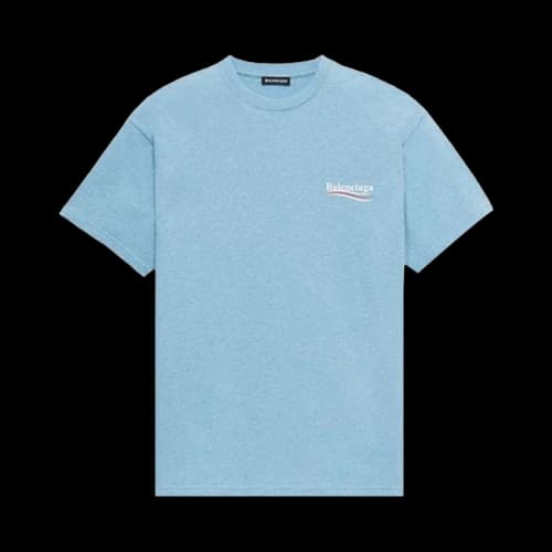 Balenciaga Political Campaign Large Fit T-Shirt 'Blue'