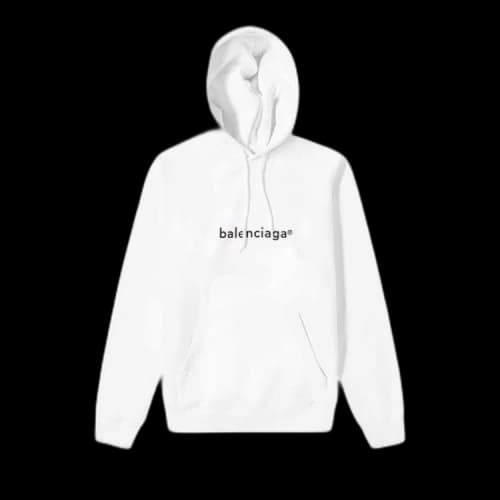 Balenciaga New Copyright Medium Fit Hoodie 'White'