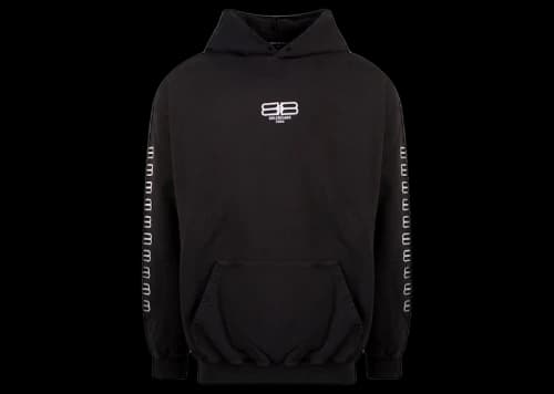 Balenciaga BB Pixel Embroidery Sweatshirt Black