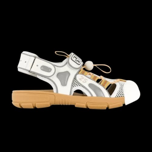 Gucci Tinsel Sport Sandals 'Crystal White Grey' (Women's)