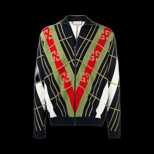 Gucci Bomber Knit Jacket 'Multicolor'
