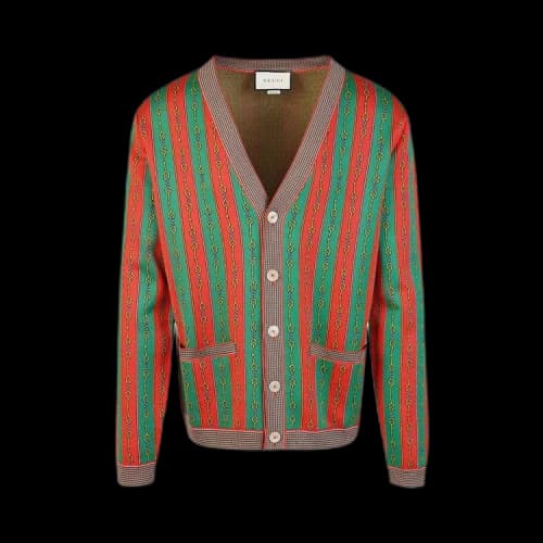 Gucci V Neck Cardigan 'Red'