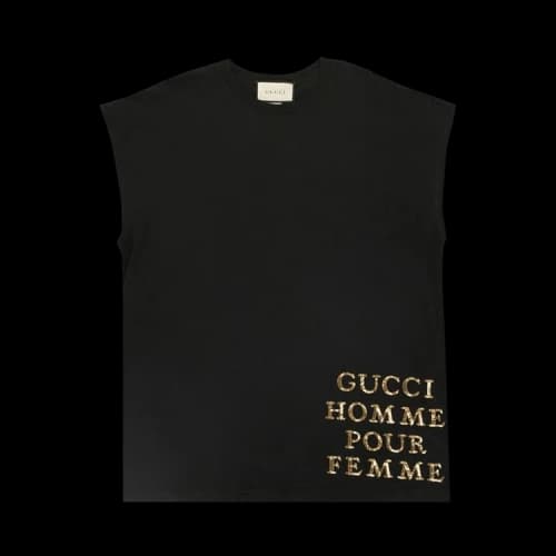 Gucci Oversized Homme Pour Femme T-Shirt 'Black'