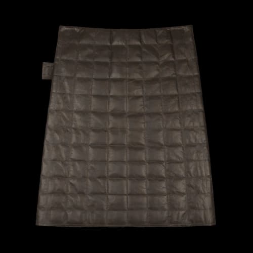 Bottega Veneta Checkered Leather Skirt 'Chocolate Brown'