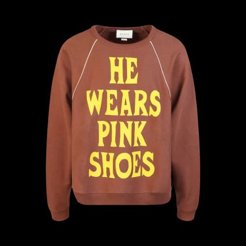 Gucci Yellow Logo Sweater 'Brown'