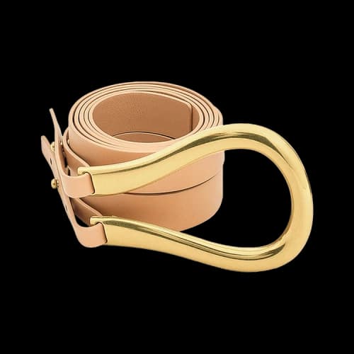 Bottega Veneta Belt 'Almond/Gold'