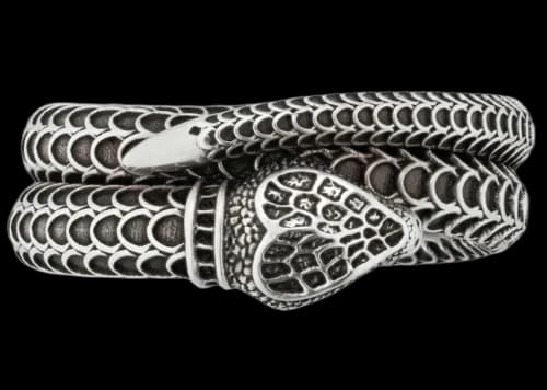 Gucci Garden Snake Ring Silver