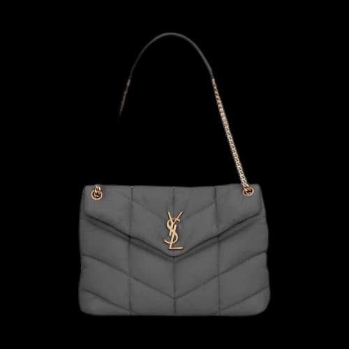 Saint Laurent Puffer Medium Chain Bag 'Storm'