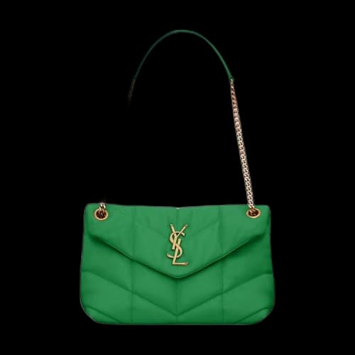 Saint Laurent Puffer Small Chain Bag 'Emerald Green'