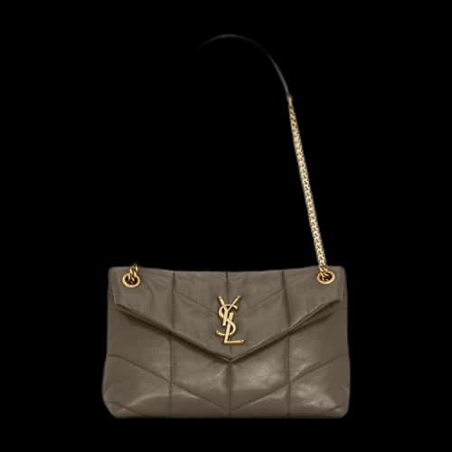 Saint Laurent Loulou Puffer Shoulder Bag 'Light Musk'