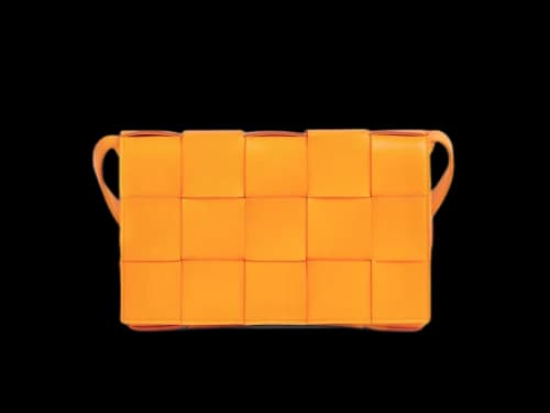 Bottega Veneta Intreccio Weave Cassette Tangerine