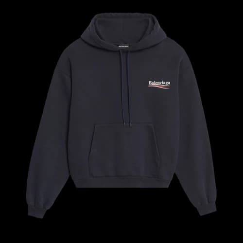 Balenciaga Print Hoodie 'Black'