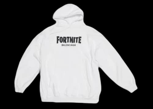 Balenciaga x FORTNITE©2021 Medium Fit (W) Hoodie White