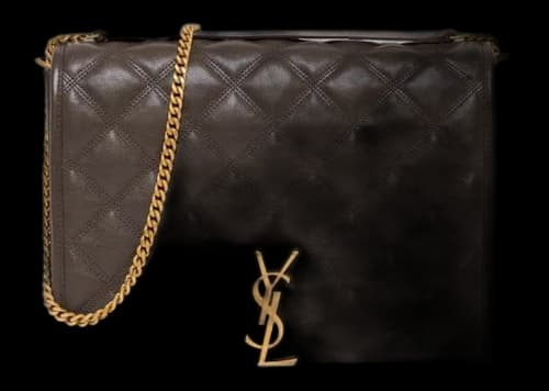 Saint Laurent Becky Chain Bag Gray