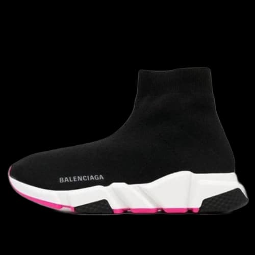 Balenciaga Speed 1.0 Recycled Sneakers 'Black Fuchsia' (Women's)