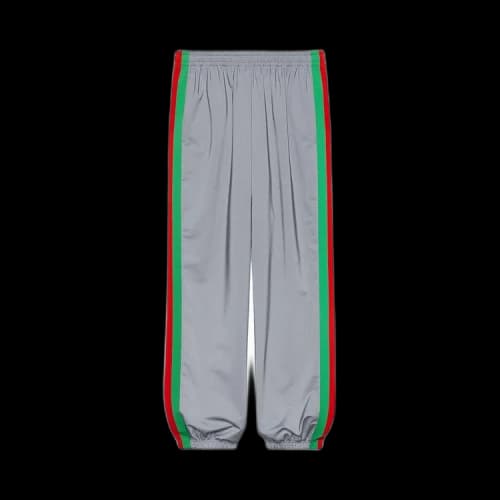 Gucci Reflective Jersey Loose Jogging Pant 'Silver'