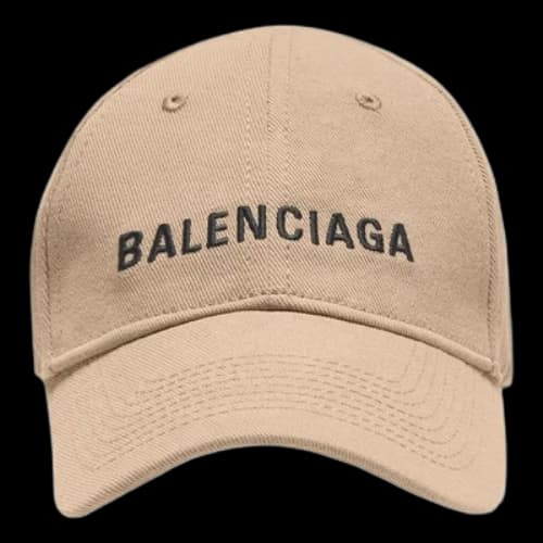 Balenciaga Visor Logo Cap 'Beige Black'