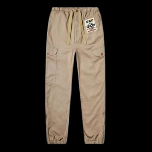 Gucci Nautical Logo Trousers For Men Khaki