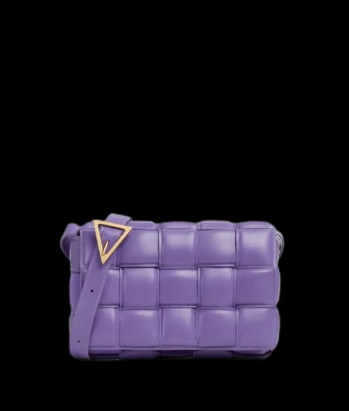 Bottega Veneta Padded Cassette Purple Gold