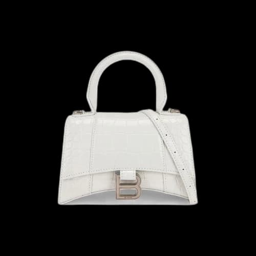 Balenciaga Hourglass XS Top Handle Bag 'White'