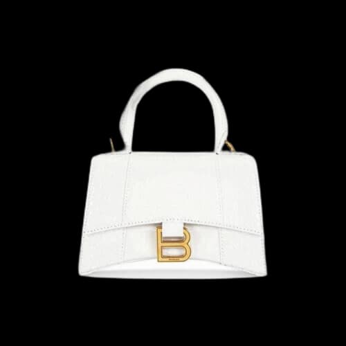 Balenciaga Hourglass Xs Top Handle Bag 'White'