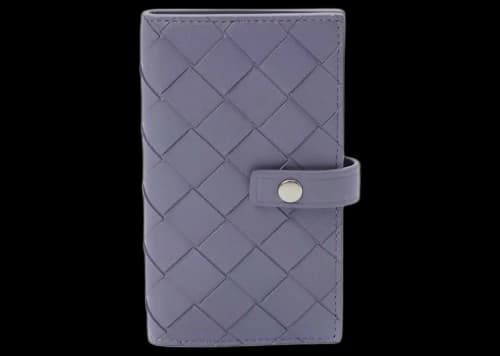 Bottega Veneta Intrecciato Card and Key Case Wallet Lavender