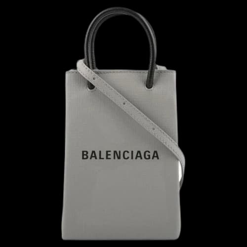 Balenciaga Shopping Phone Holder Bag 'Grey'