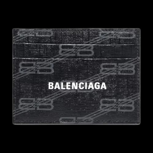 Balenciaga Signature Card Holder Bb Monogram Coated Canvas 'Black'