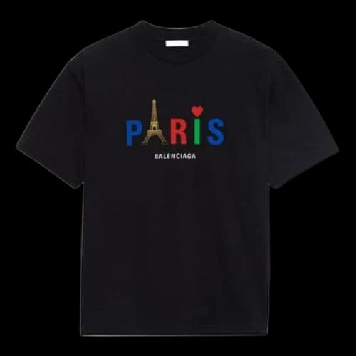 Balenciaga Paris Love Regular Printing Black