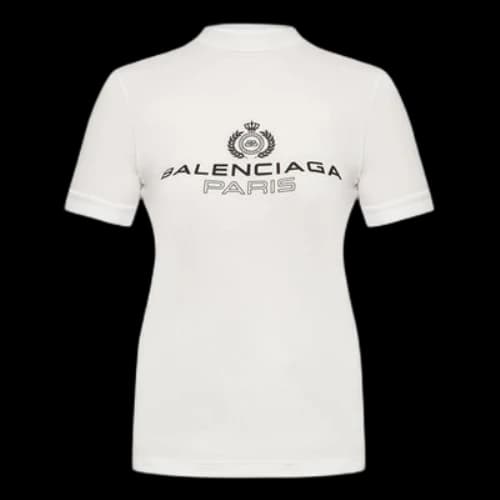 Balenciaga SS21 Alphabet Short Sleeve White