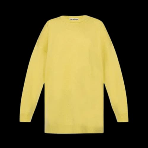 Balenciaga Long Sleeve Crewneck 'Lime'