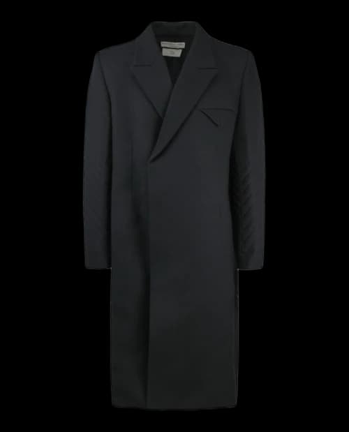 Bottega Veneta Compact Wool Coat Nero