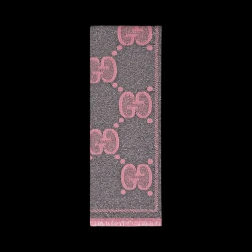 Gucci GG Wool Jacquard Scarf 'Black'