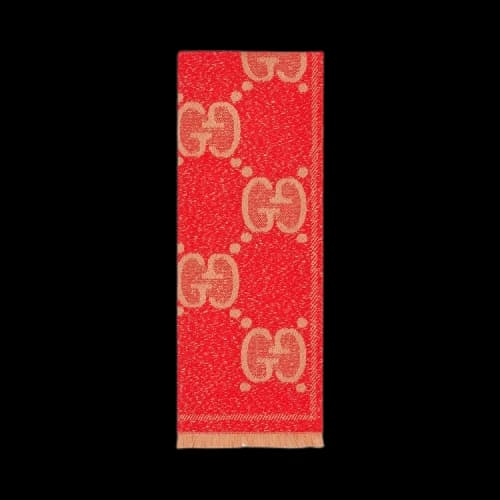 Gucci GG Wool Jacquard Scarf 'Orange'