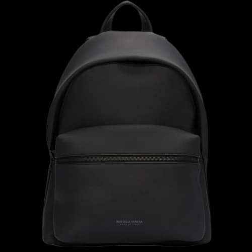 Bottega Veneta Leather Black Backpack Black