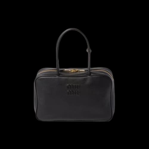 Miu Black Leather Beau Bag 'Nero'