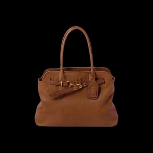 Miu Aventure Nappa Leather Bag 'Briarwood'