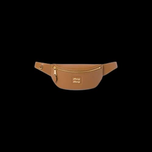 Miu Leather Belt Bag 'Caramel'