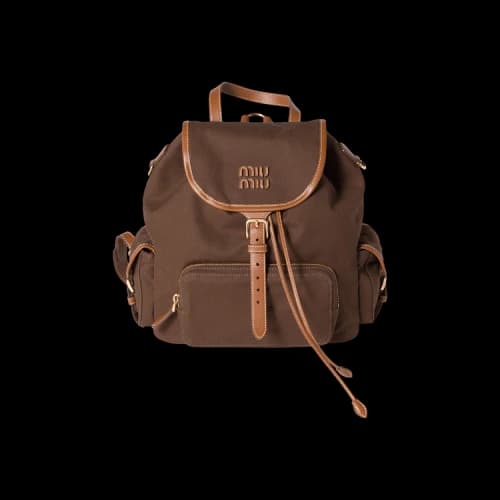Miu Canvas Backpack 'Cacao/Brandy'