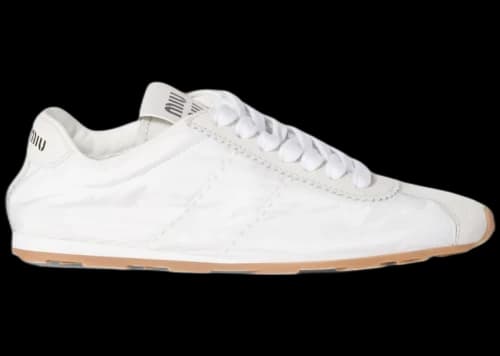 Miu Plume White Technical Fabric Gum (Women's)