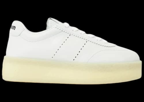 Miu Leather Platform Sneakers White (Women's)