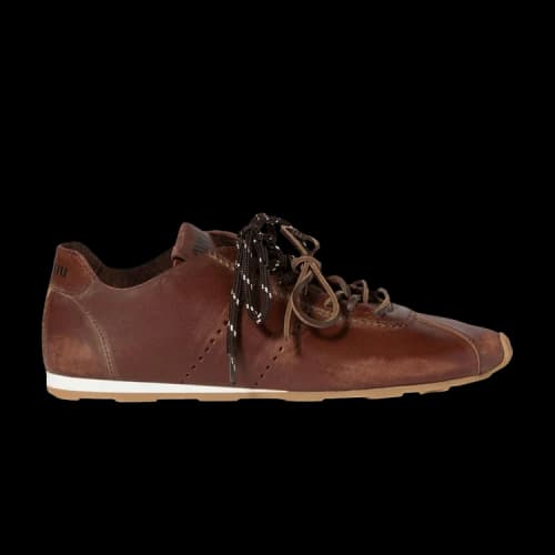 Miu Plume Leather Sneaker 'Coffee' (Women's)