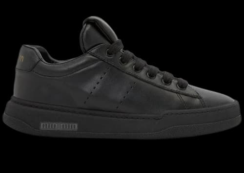 Miu Leather Sneakers Black (Women's)