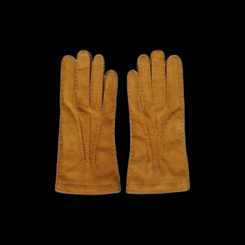 Miu Ochre Suede Gloves 'Ocra'