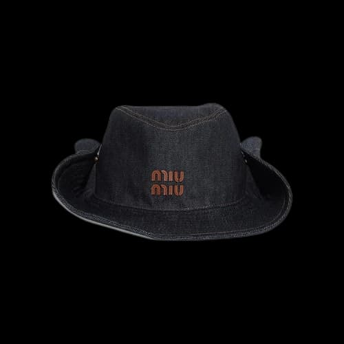 Miu Denim Cowboy Hat 'Blue/Brandy'