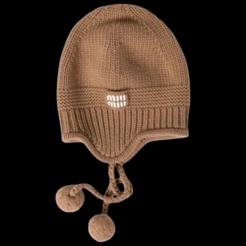 Miu Cashmere Hat 'Camel Brown'