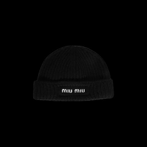 Miu Wool Beanie 'Black/White'