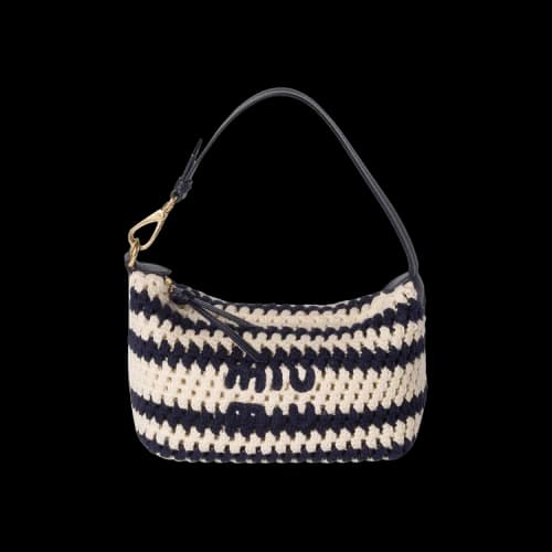 Miu Crochet Pouch 'Blue/Bianco'