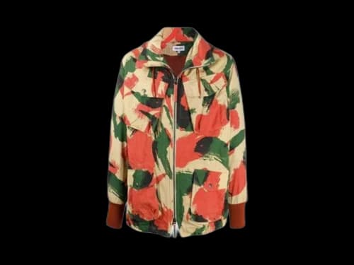 KENZO Brushed Camo Overdyed Utility Parka Multicolor